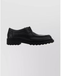 Bottega Veneta - Round Toe Lace-Up Shoes With Rubber Sole - Lyst