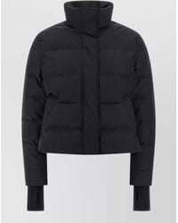 McQueen - Down Cropped Quilted Puffer Jacket - Lyst