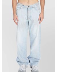 Balenciaga - Cotton Distressed Relaxed-Fit Mid-Rise Jeans - Lyst
