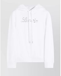 Lanvin - Logo-Embroidered Sequin Hoodie - Lyst