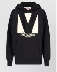 Valentino - Cotton Hooded Sweatshirt - Lyst