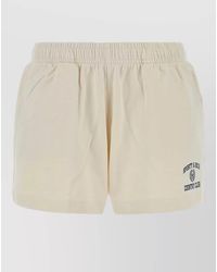 Sporty & Rich - Cotton Lounge Shorts Featuring Side Pockets - Lyst
