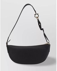 Ferragamo - Textured Finish Shoulder Bags With Adjustable Strap - Lyst