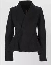 Rick Owens - Alpaca Wool Single Breasted Coat - Lyst