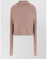 Rick Owens - Cashmere Crater Turtleneck Long-Sleeve Sweater - Lyst