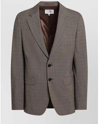 MM6 by Maison Margiela - Wool-Blend Single-Breasted Jacket - Lyst