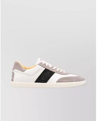 Tod's - Calf Leather Suede Low-Top Sneakers - Lyst