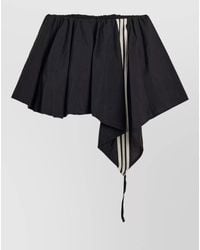 Y-3 - Asymmetrical Hem Shorts Elastic Waistband Stripes - Lyst