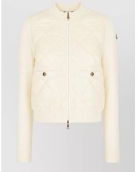 Moncler - Quilted Jacket Buttoned Pockets Ribbed Cuffs - Lyst