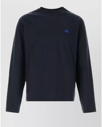 Jil Sander - Cotton Long Sleeve Crew Neck Top - Lyst