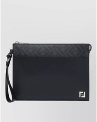 Fendi - Bifold Wallet And Cardholder Two Tone Wrist Strap - Lyst