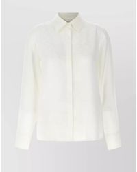 Ferragamo - Silk Monogram Shirt - Lyst