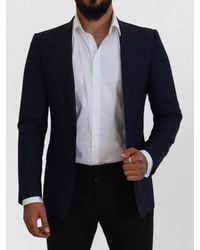 Dolce & Gabbana - Wool Slim Fit Formal Single Breasted Blazer - Lyst