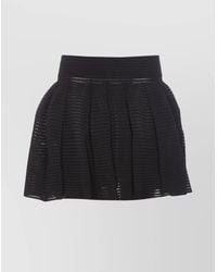 Alaïa - Full Skirt With Pleated High Waist - Lyst