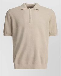 NN07 - Danny Polo Knit Ribbed Short Sleeve - Lyst