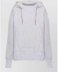 Maison Margiela - Ribbed Trim Hoodie - Lyst