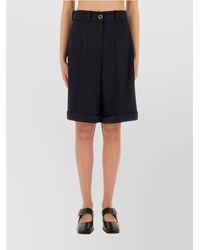Patou - Wool Knee-Length Bermuda Shorts - Lyst