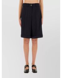 Patou - Wool Knee-Length Bermuda Shorts - Lyst