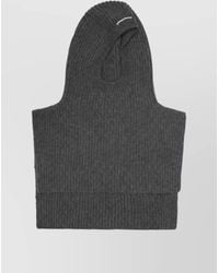 Carven - Cashmere Ribbed Hood - Lyst