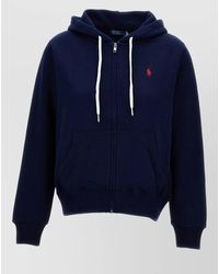 Polo Ralph Lauren - Hooded Sweatshirt Zip Front Kangaroo Pockets - Lyst
