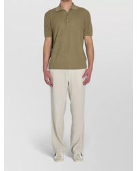 Barena - Linen Polo Shirt - Lyst