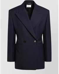 Saint Laurent - Wool Double-Breasted Blazer - Lyst