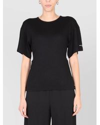 Stella McCartney - Crew-Neck T-Shirt With Chain Detail - Lyst
