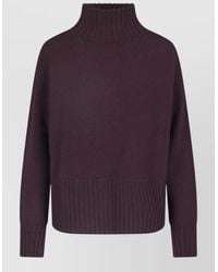 Drumohr - Crew Neck Top High Collar Long Sleeves - Lyst