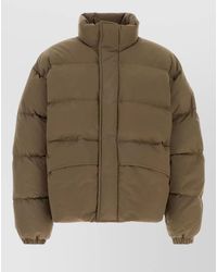 Jil Sander - Polyester Down Jacket High Collar Puffer - Lyst