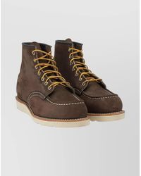 Red Wing - Suede Leather Classic Moc Toe Lace-Up Ankle Boots - Lyst