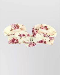 Magda Butrym - Floral-Print Bandeau Bikini Top - Lyst