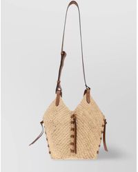 Isabel Marant - Small Tampa Raffia Cross-Body Bag - Lyst
