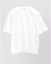 Frankie Shop - Cotton Oversized Padded-Shoulder Short-Sleeve T-Shirt - Lyst