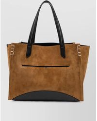 JW Anderson - Loafer Bag Suede And Leather Tote Bag - Lyst