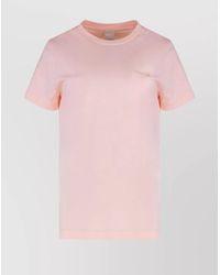 Pinko - Cotton Ribbed Crew-Neck T-Shirt - Lyst