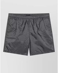 Prada - Shorts Back Zip Pocket Design - Lyst