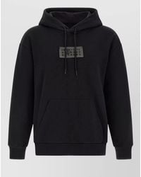 MM6 by Maison Margiela - Hooded Top Drawstring Hood Kangaroo Pocket - Lyst