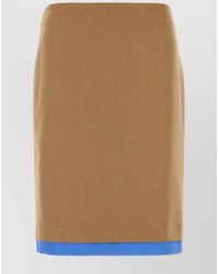 Miu Miu - Camel Hair Pencil Skirt - Lyst