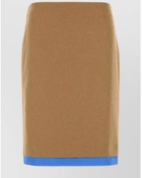 Miu Miu - Camel Hair Pencil Skirt - Lyst