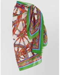 Dolce & Gabbana - Carretto Sarong Skirt Asymmetric Wrap Design - Lyst