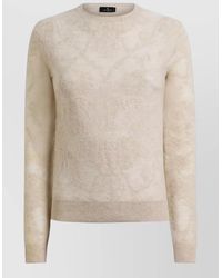 Etro - Wool Crewneck Long-Sleeve Sweatshirt - Lyst