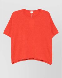 C.t. Plage - Cashmere Fine-Knit Crew-Neck Short-Sleeve Jumper - Lyst