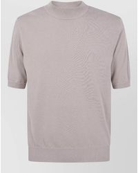 Zanone - Cotton Short-Sleeve Turtleneck Jumper - Lyst