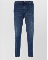 PT Torino - Straight Leg Denim Trousers Front And Back Pockets - Lyst
