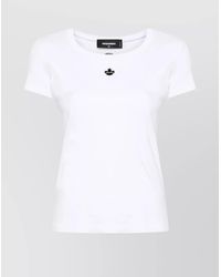DSquared² - Cotton Appliqué Logo T-Shirt - Lyst