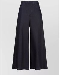 Marni - Wide Leg Cotton Jeans With Raw Finish - Lyst