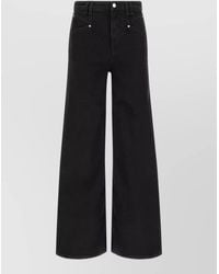 Isabel Marant - Denim High-Rise Wide-Leg Jeans - Lyst