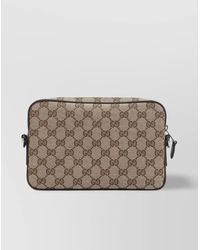 Gucci - Polyester Shoulder Bag Leather Piping - Lyst
