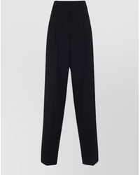Frankie Shop - High Waist Mid Length Wide Leg Pants - Lyst