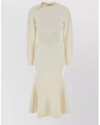 Givenchy - Stretch Wool Blend Dress Flared Hem - Lyst